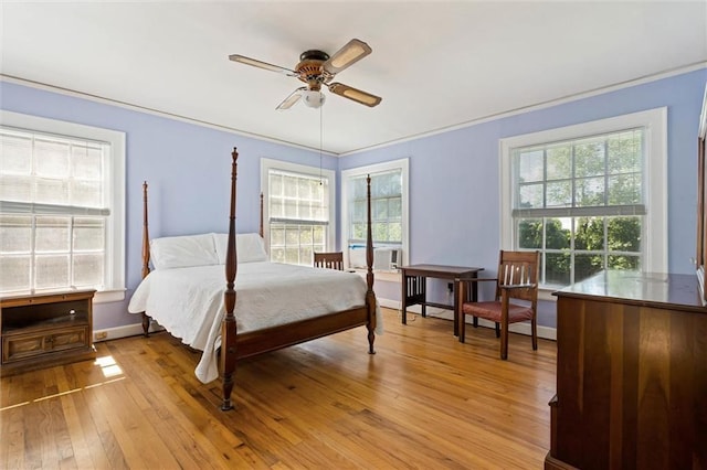 25 Benedict Pl, Mobile, AL 36606 - bedroom with light wood finished floors, baseboards, and ornamental molding