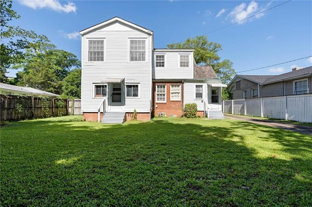 25 Benedict Pl, Mobile, AL 36606 - rear view of house with entry steps