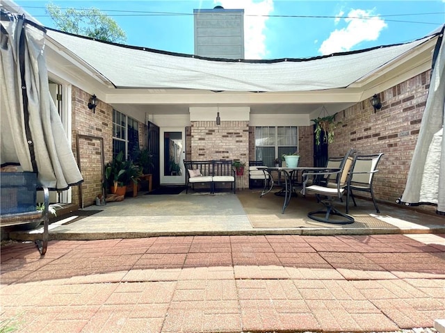 view of patio / terrace with outdoor dining area