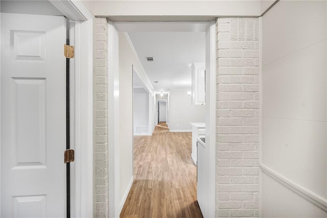 hall featuring hardwood / wood-style flooring