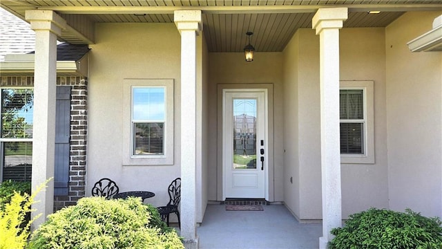1109 Orlando Dr, Foley, AL 36535 - doorway to property with stucco siding