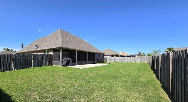 1109 Orlando Dr, Foley, AL 36535 - view of yard with a sunroom and a patio
