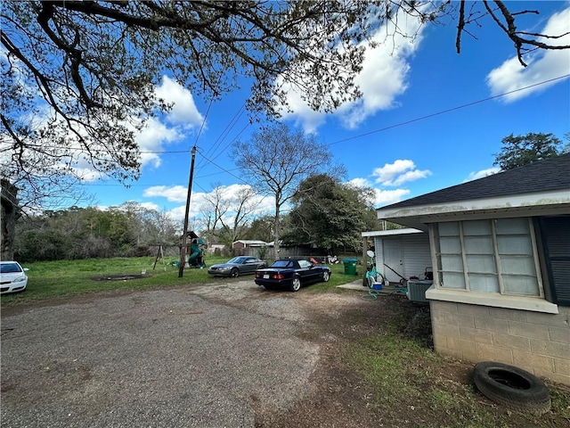 view of vehicle parking