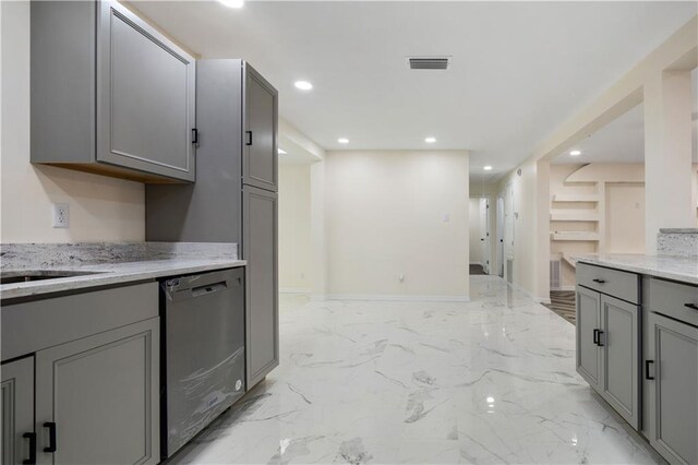 bathroom with tile patterned flooring and vanity