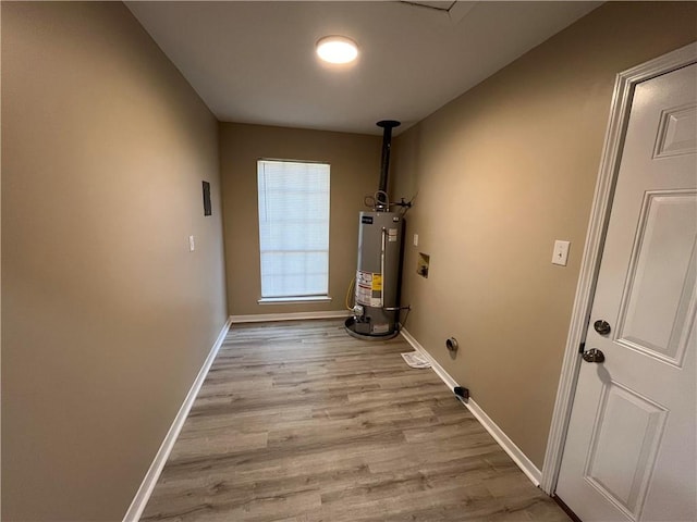 interior space featuring water heater