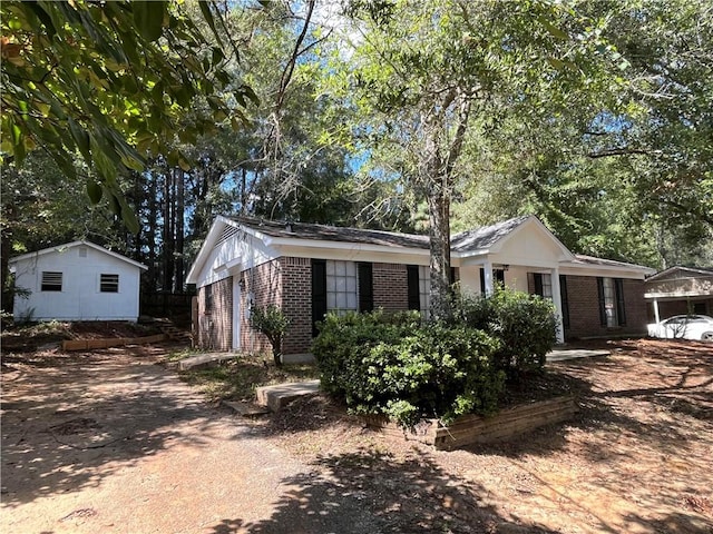 view of ranch-style home