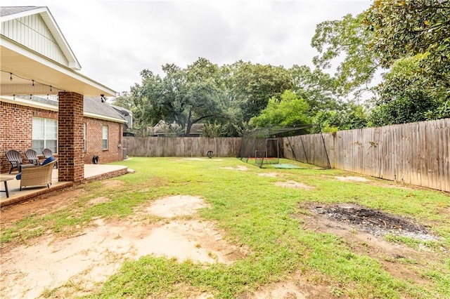 view of yard with a patio