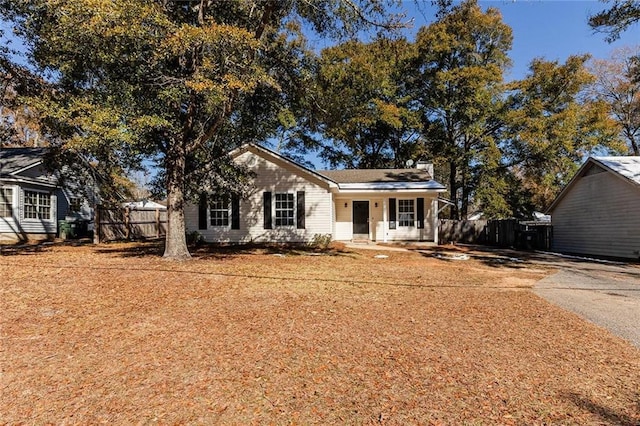 view of ranch-style house