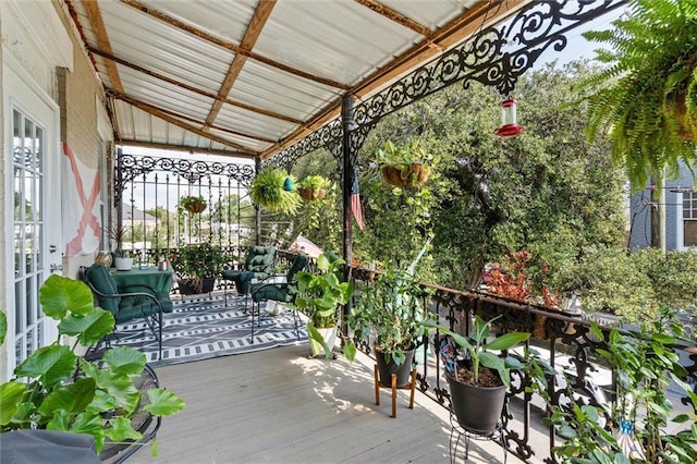 51 Jackson St N Unit A, Mobile, AL 36602 - view of wooden deck