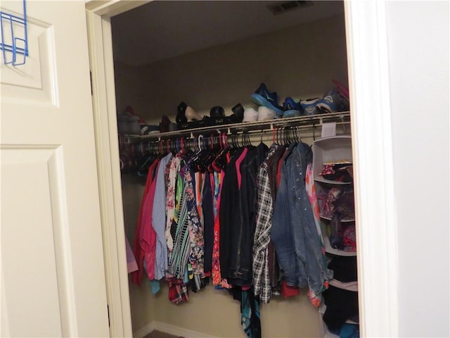 view of closet