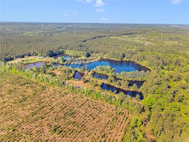 950 Red Fox Rd W, Mount Vernon, AL 36560 - aerial view featuring a water view and a view of trees