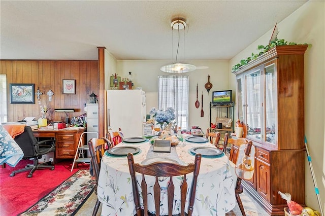 950 Red Fox Rd W, Mount Vernon, AL 36560 - dining room with wood walls