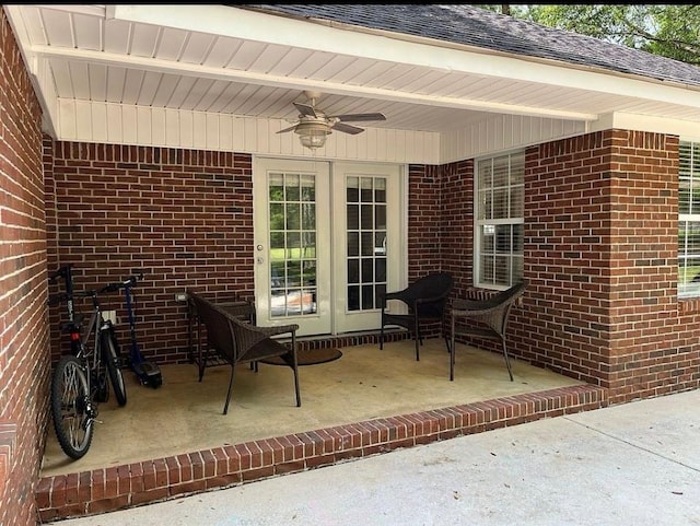 8653 Rosalene St E, Grand Bay, AL 36541 - view of patio featuring a ceiling fan