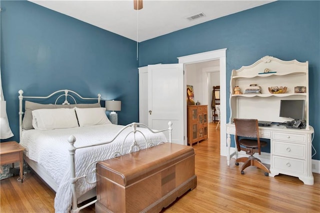 303 Monterey St S, Mobile, AL 36604 - bedroom with light wood finished floors and an office area
