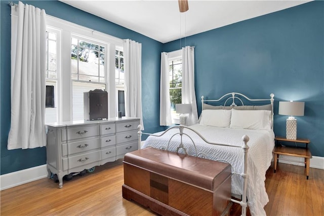 303 Monterey St S, Mobile, AL 36604 - bedroom featuring wood finished floors, baseboards, and ceiling fan