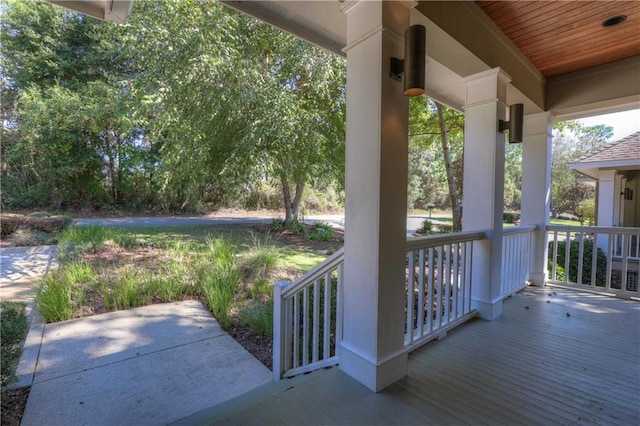 view of patio with covered porch