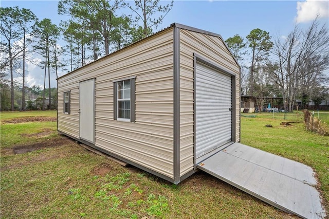 view of outbuilding with an outdoor structure