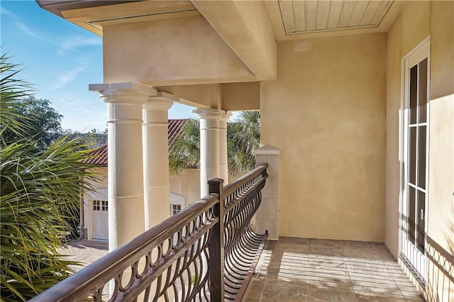 view of balcony