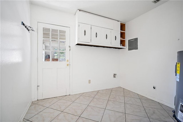 7183 Pine Barren Ct, Mobile, AL 36695 - laundry room with electric panel and water heater
