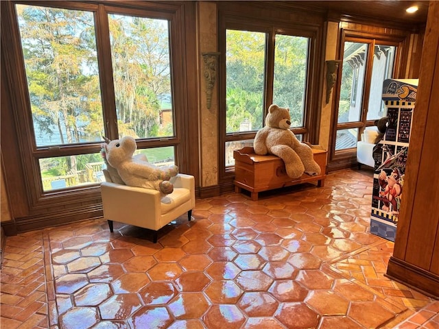 sunroom featuring a wealth of natural light