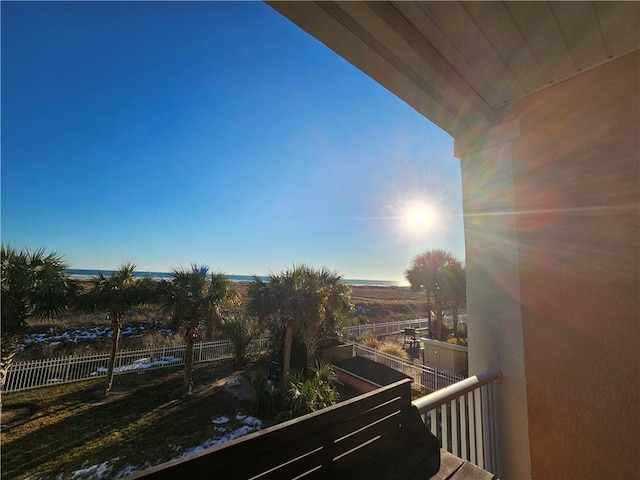 view of balcony