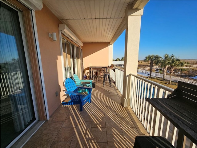 view of balcony