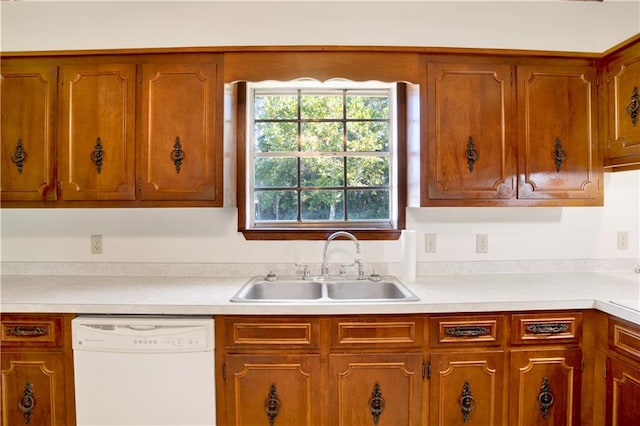 kitchen featuring sink and dishwasher