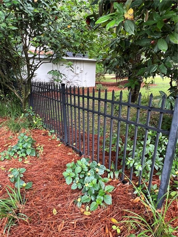 exterior space featuring fence