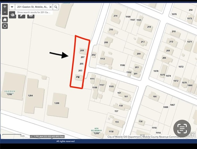 201 Gaston St, Mobile AL, 36603 land for sale