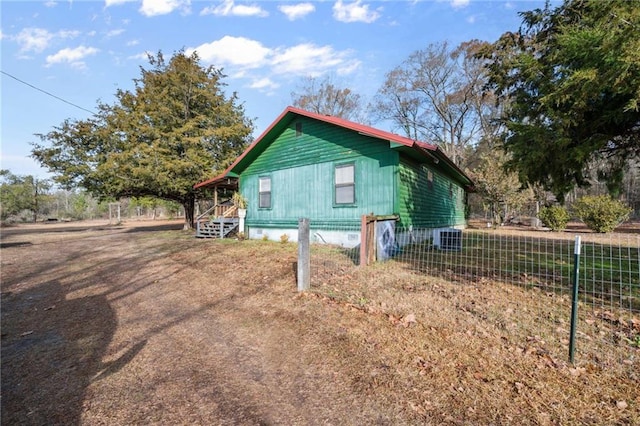 view of side of property