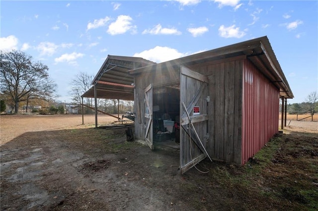 view of outbuilding