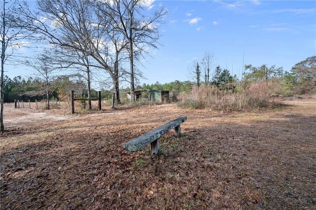 view of yard featuring a rural view