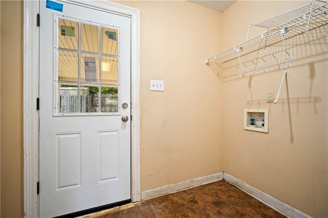9996 Wedgefield Ct, Mobile, AL 36608 - laundry room with baseboards and hookup for a washing machine