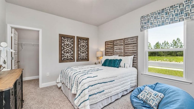 2260 Nadine Ln, Mobile, AL 36695 - carpeted bedroom with a walk in closet, baseboards, and a closet