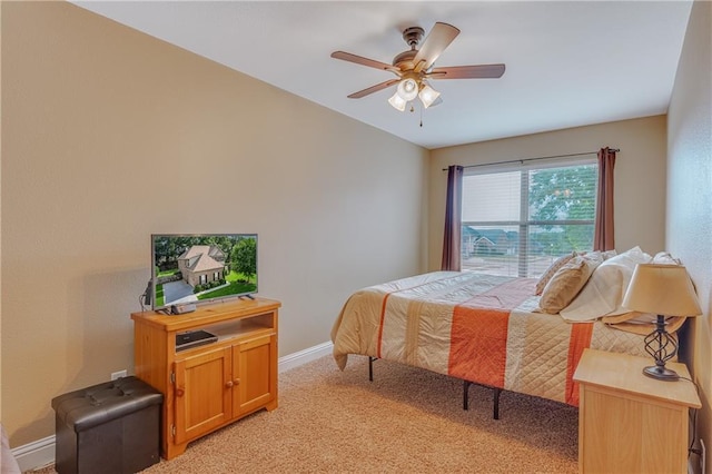 10808 Legacy Ln, Mobile, AL 36608 - bedroom featuring light colored carpet and a ceiling fan