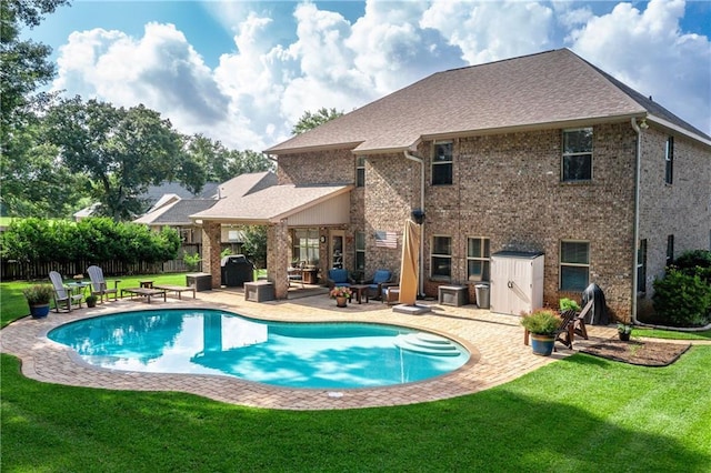 10808 Legacy Ln, Mobile, AL 36608 - view of swimming pool featuring a patio and area for grilling