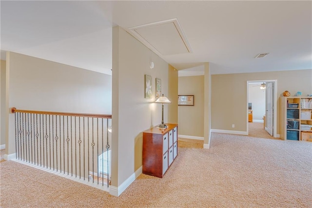 10808 Legacy Ln, Mobile, AL 36608 - hall with attic access and carpet