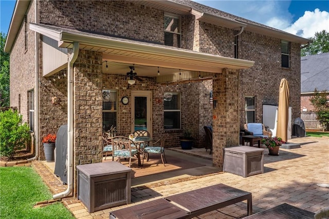 10808 Legacy Ln, Mobile, AL 36608 - view of patio / terrace featuring ceiling fan and outdoor dining area
