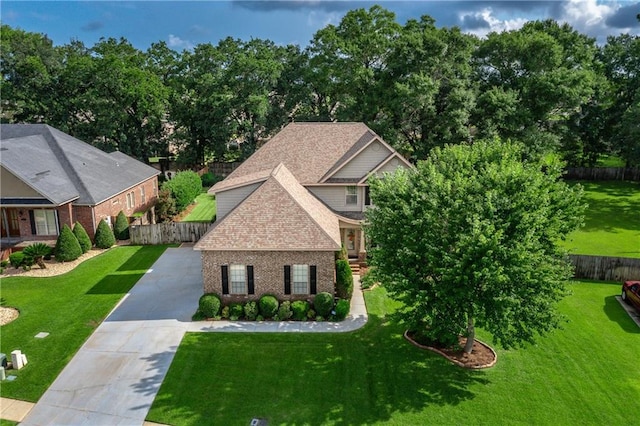 10808 Legacy Ln, Mobile, AL 36608 - view of front of house with concrete driveway and brick siding