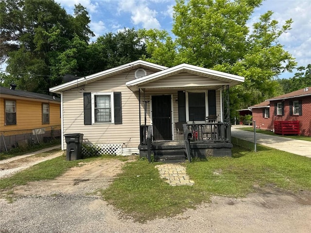 bungalow-style house with a porch