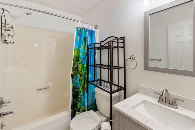 2808 Westmoor Ct, Mobile, AL 36695 - full bathroom with shower / bath combo with shower curtain, vanity, and toilet