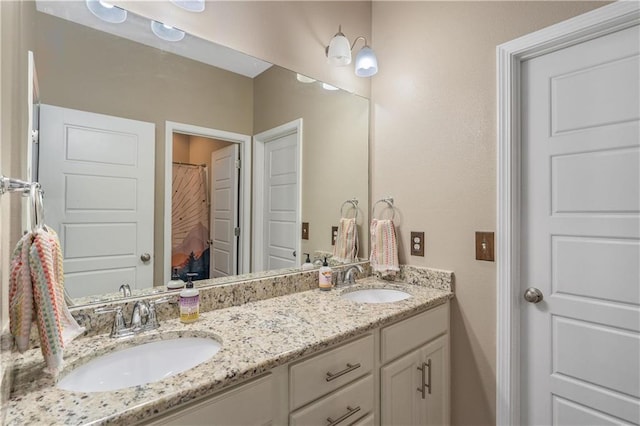 bathroom with vanity