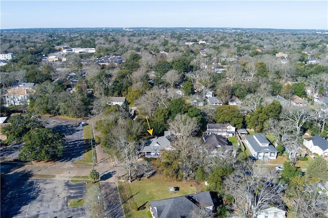 aerial view featuring a residential view