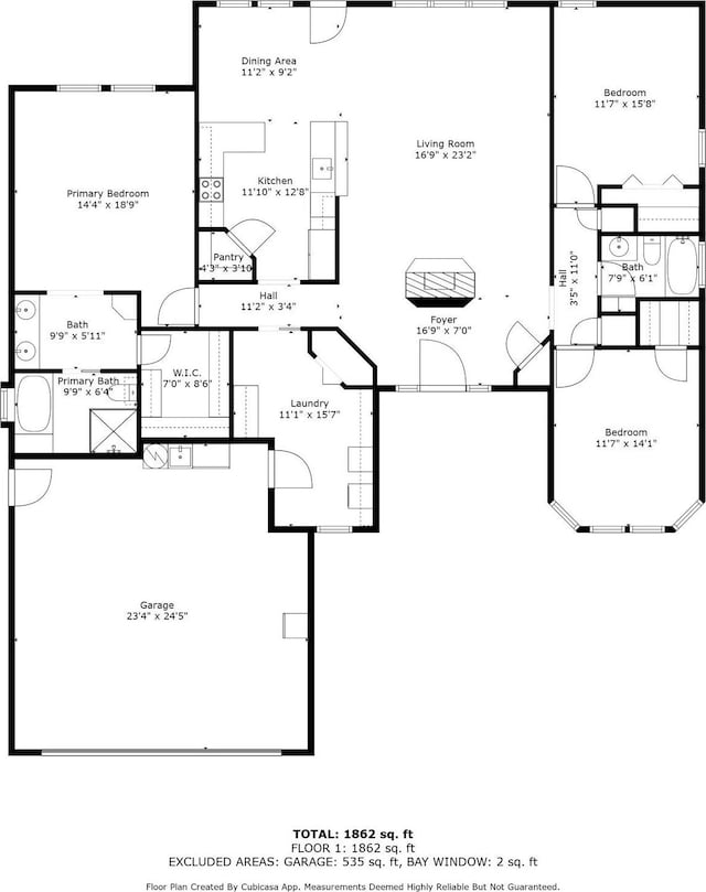 6690 Hackberry Dr, Beaumont, TX 77708 - home floor plan