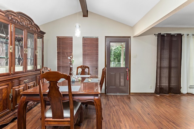 6690 Hackberry Dr, Beaumont, TX 77708 - dining area featuring dark wood finished floors and baseboards