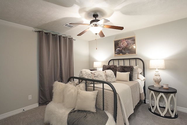 3665 Canyon Ln, Beaumont, TX 77713 - carpeted bedroom with baseboards and a ceiling fan