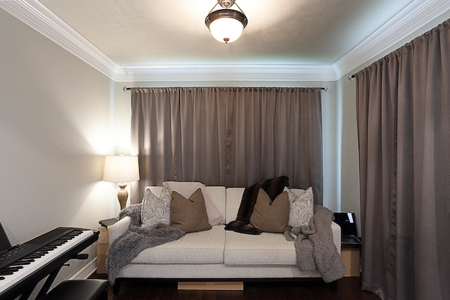 3665 Canyon Ln, Beaumont, TX 77713 - bedroom featuring crown molding and wood finished floors