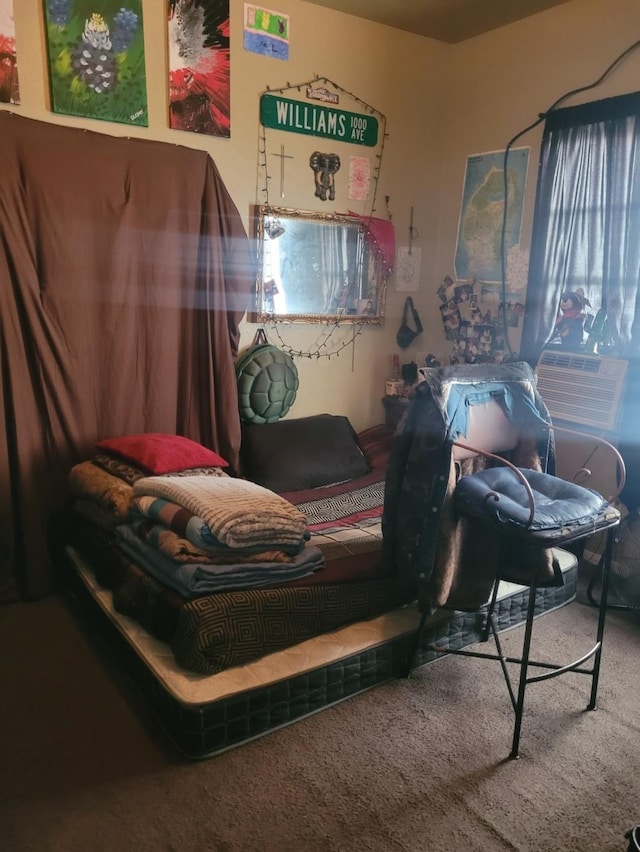 bedroom with carpet flooring