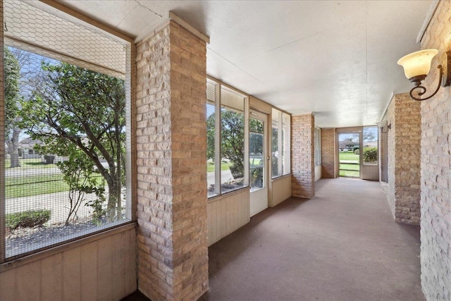 view of sunroom