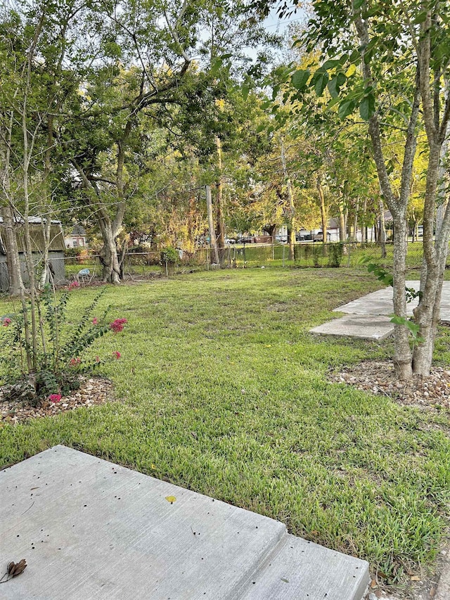 view of yard featuring a patio